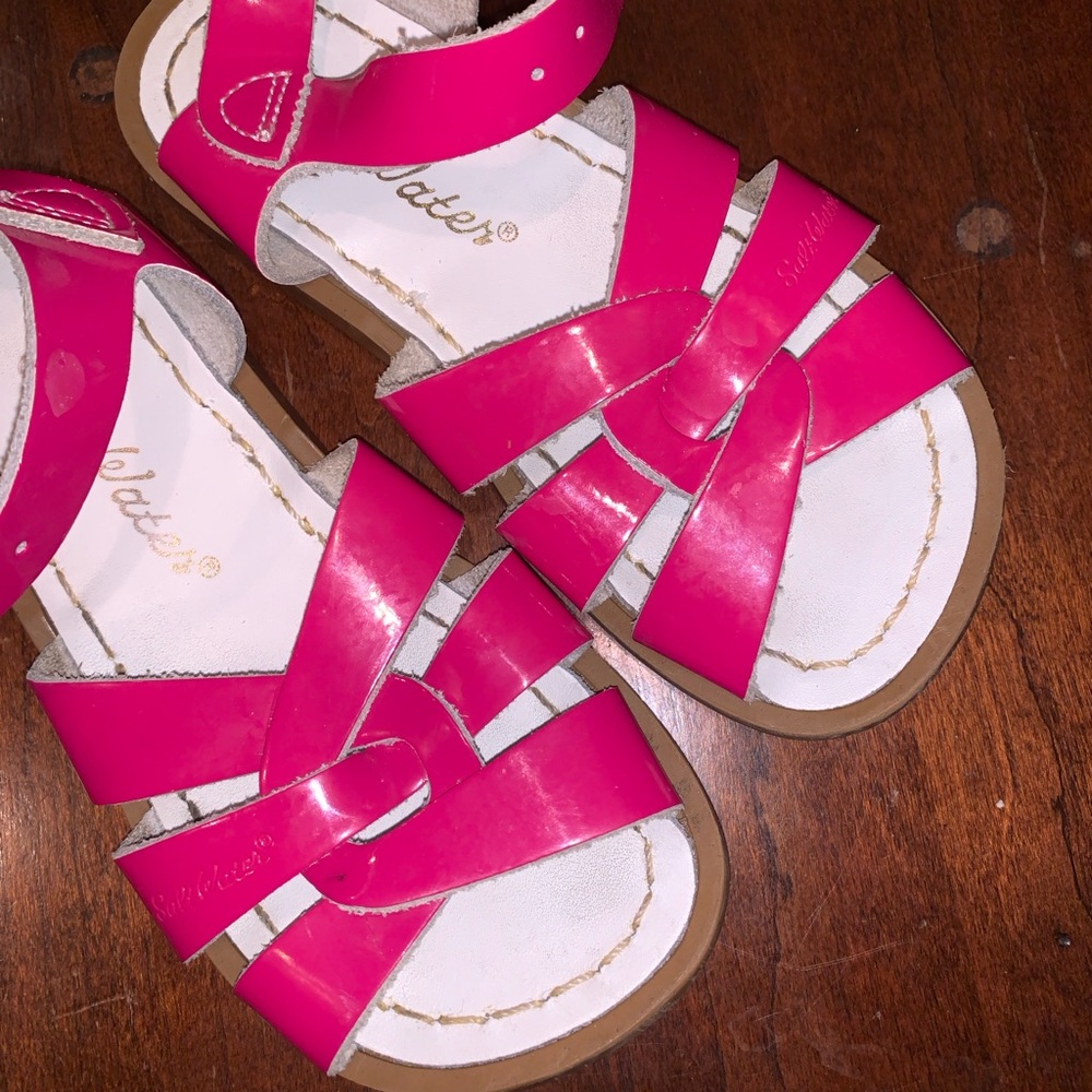 Salt Water Sandals By Hoy Pink Leather Sandals 9